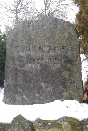 Gedenkstein für Carl Börner in Naumburg